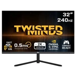 Twisted Minds 32" Qhd, 240Hz, Va, 0.5 Ms, Hdr, Hdmi 2.1, Dp 1.4 Gaming Monitor